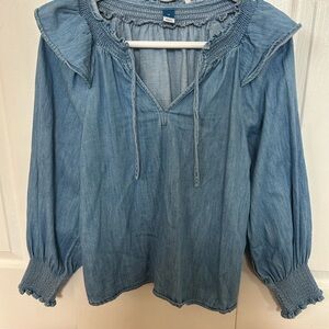 Blue Denim Women's Top